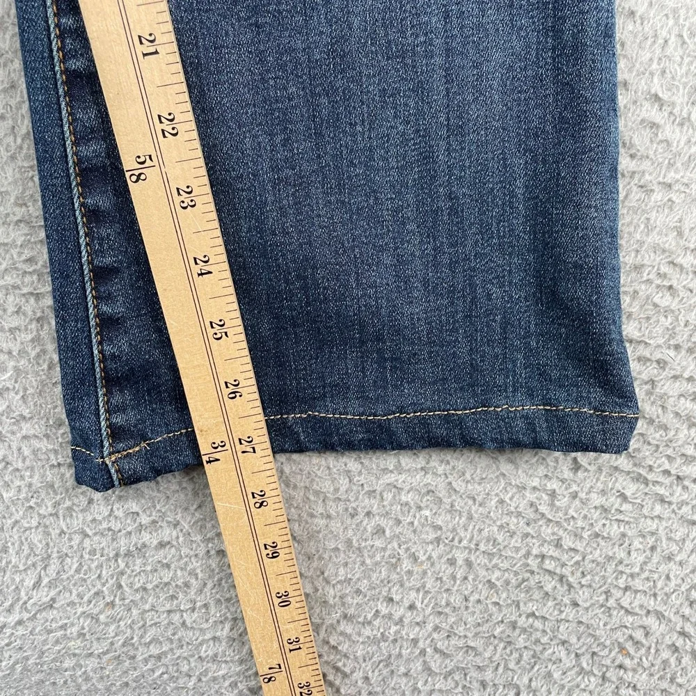 KUT from the Kloth Jeans Women 4P Blue Ana High Rise Flare Front Patch Pockets - Picture 5 of 10